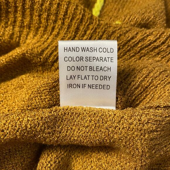 Gilli Ribbed Embroidered Jadore Crewneck‎ Sweater Womens Size S Brown - Picture 7 of 7